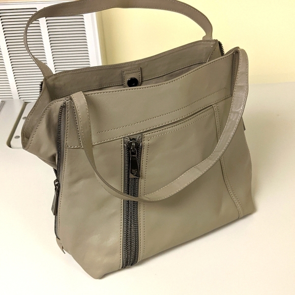 Frye Handbags - Frye Gray Leather Handbag.